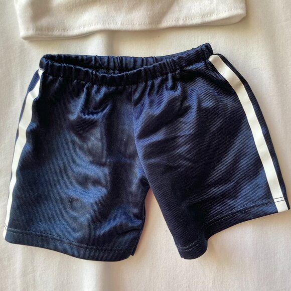 Build a Bear BAB NY Yankees T-Shirt Outfit Red White Blue Baseball Bat Hat - Picture 4 of 11